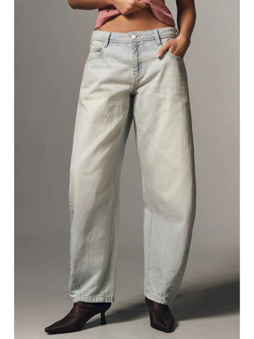 Anthropologie Pilcro High-Rise Balloon Jeans in Light Denim NWT Size 26 Casual